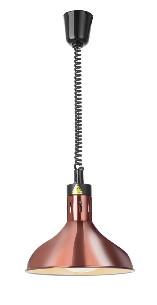 Hendi Warmtelamp verstelbaar | conisch/dome | HENDI | Koper | 230V/250W | Ø295mm, foto 2 van 2