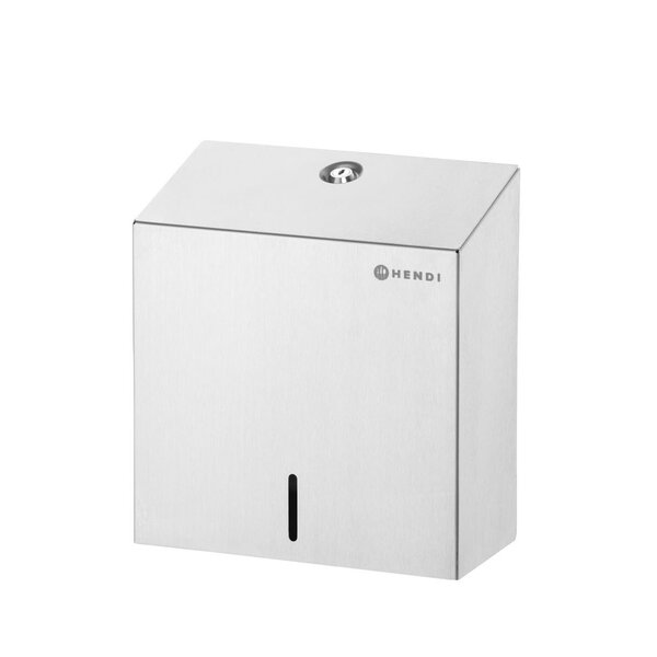 Hendi Papieren handdoekdispenser | afsluitbaar | HENDI | 500 stuks | Zilver