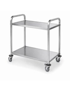 Hendi Serveerwagen | smal | geschroefd | HENDI | Zilver | 745x398x(H)810mm (H809648)