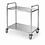 Hendi Serveerwagen | smal | geschroefd | HENDI | Zilver | 745x398x(H)810mm (H809648)
