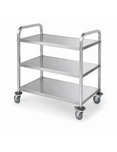 Hendi Serveerwagen | smal | geschroefd | HENDI | Zilver | 745x398x(H)810mm (H809655)