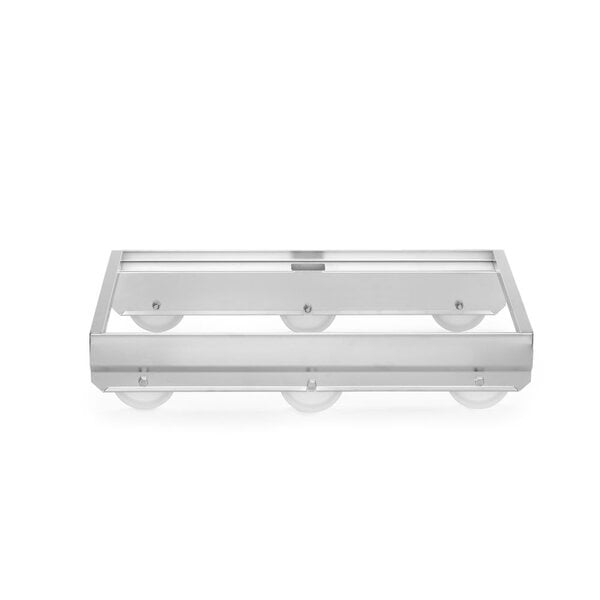 Hendi Transportroller | 6 wielen | HENDI | Zilver | 680x490x(H)133mm