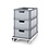 Hendi Transportroller | 6 wielen | HENDI | Zilver | 680x490x(H)133mm