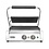 Hendi Contactgrill Panini | HENDI | Zilver | 220-240V/2200W | 430x375x(H)216mm