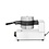 Hendi UFO burger | gelato panini pers | HENDI | Zilver | 230V/1300W | 531x250x(H)312mm