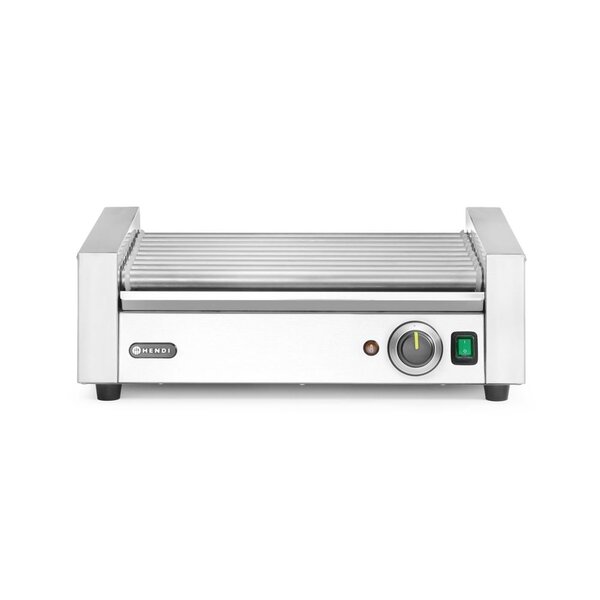 Hendi Worstenroller grill | 1 zone | HENDI | Zilver | 230V/790W | 566x450x(H)192mm