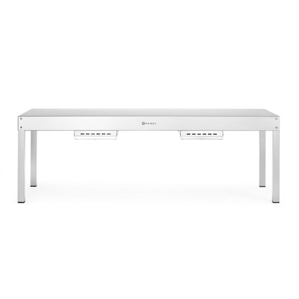 Hendi Warmhoudbrug | HENDI | Zilver | 230V/1000W | 1000x400x(H)400mm | Rechthoekig