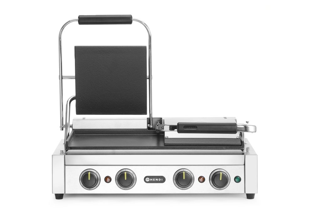Hendi Contactgrill | dubbele grill met timer | HENDI | Zilver | 220-240V/3600W, foto 5 van 5