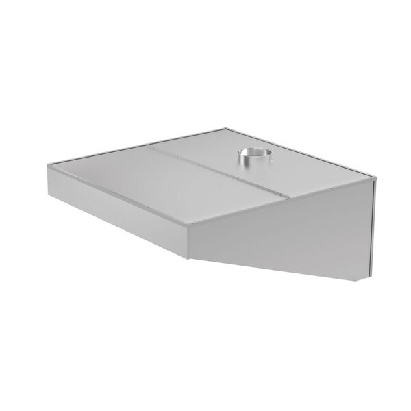 Hendi Afzuigkap | schuin | wandgemonteerd | geschroefd | HENDI | Zilver | 1000x1000x(H)450mm