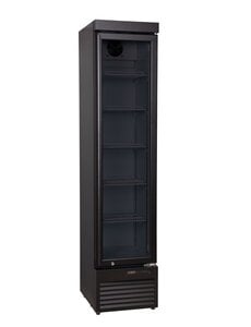 Hendi/Arktic Displaykoeler SLIM | Arktic | Lichtbak met LED-licht | 133L | Zwart | 230V/200W