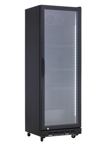 Hendi/Arktic Backbar koelkast | enkele deur | Arktic | 3 planken | 160L | Zwart | 230V/250W