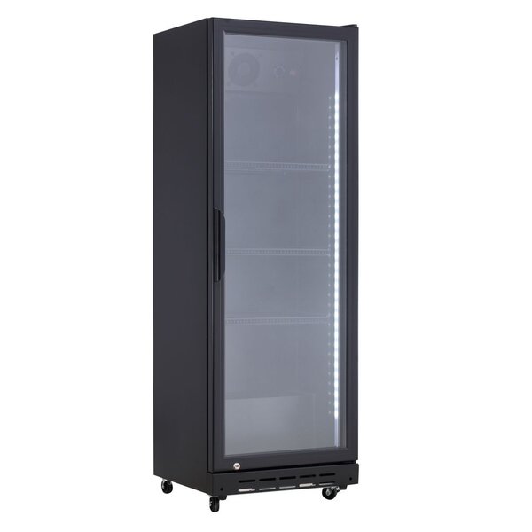 Hendi/Arktic Backbar koelkast | enkele deur | Arktic | 3 planken | 160L | Zwart | 230V/250W