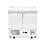 Hendi/Arktic Koelwerkbank | 2 deuren | Arktic | 169L | Zilver | 230V/220W