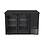 Hendi/Arktic Bar koelwerkbank | glazen deuren | Arktic | 4 planken | 283L | Zwart (H241349)