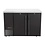 Hendi/Arktic Bar koelwerkbank | dichte deuren | Arktic | 4 planken | 283L | Zwart (H241394)