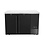 Hendi/Arktic Bar koelwerkbank | dichte deuren | Arktic | 4 planken | 283L | Zwart (H241387)