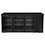 Hendi/Arktic Bar koelwerkbank | glazen deuren | Arktic | 6 planken | 493L | Zwart (H241370)