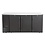 Hendi/Arktic Bar koelwerkbank | dichte deuren | Arktic | 6 planken | 493L | Zwart (H241417)