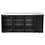 Hendi/Arktic Bar koelwerkbank | glazen deuren | Arktic | 6 planken | 493L | Zwart (H241356)