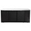 Hendi/Arktic Bar koelwerkbank | dichte deuren | Arktic | 6 planken | 493L | Zwart (H241400)
