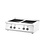 Hendi Inductiekookplaat | 4 kookzones | HENDI | 2x3.5 kW hobs & 2x5 kW hobs | 400V/17000W