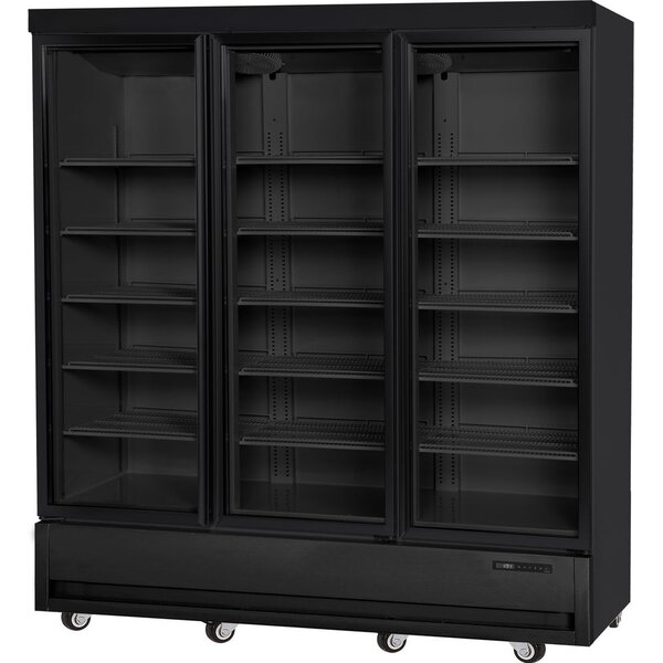 Hendi/Arktic Displaykoeler | 3 glazen deuren | Arktic | 1075L | Zwart | 230V/550W