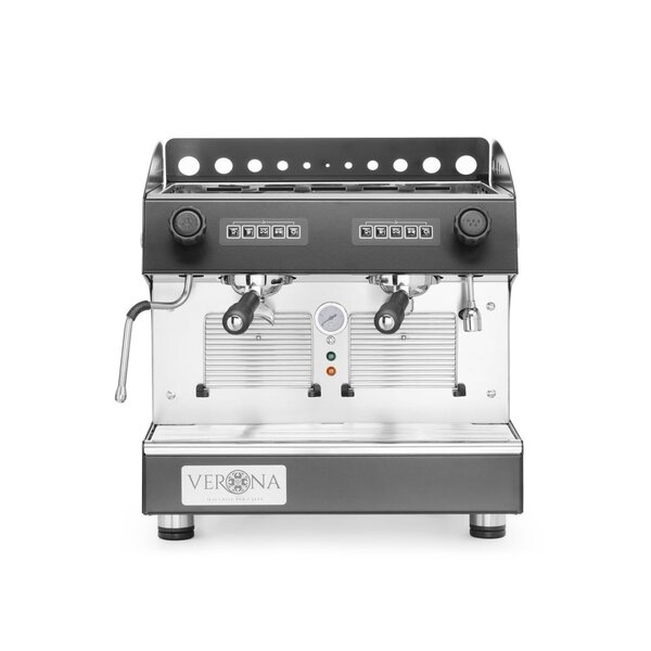 Hendi Koffiemachine Julia Compact | 2-groeps | automatisch | Verona | Zwart | 230V/2700W | 598x480x516mm