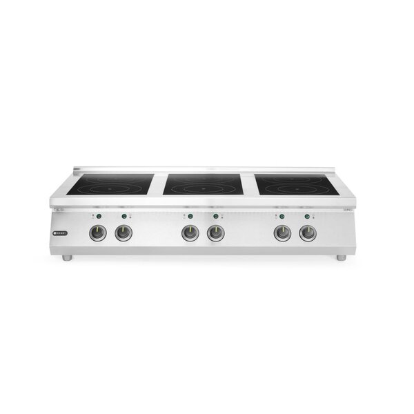 Hendi Inductiekookplaat | 6 kookzones | HENDI | 3x3.5 kW hobs & 3x5 kW hobs | 400V/25500W