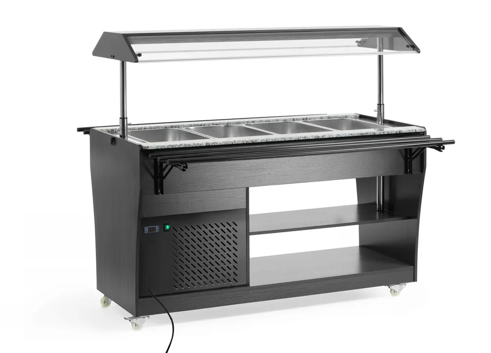 Hendi/Arktic Saladebuffet display | Arktic | GN 1/1 | Wit | 230V/170W, foto 2 van 5