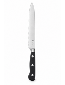 Hendi Tomatenmes 130 mm | gesmeed | HENDI | Profi Line PLUS | Zwart | (L)240mm