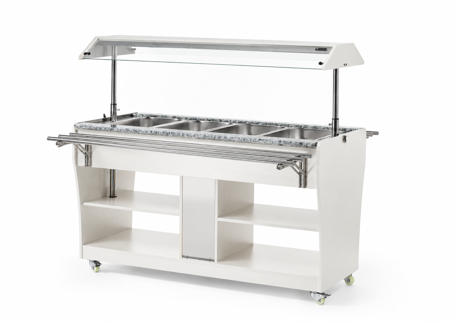 Hendi Warm buffet display | HENDI | GN 1/1 | Wit
