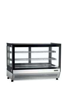 Tefcold TEFCOLD Koelvitrine - countertop | LCT900F/BLACK | 88l | +2 tot +8 °C | 900x560x670mm | Energielabel C | T16042
