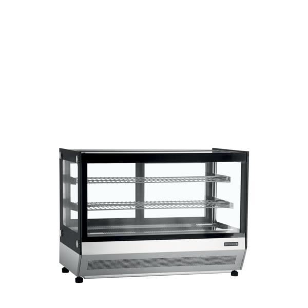 Tefcold TEFCOLD Koelvitrine - countertop | LCT900F/BLACK | 88l | +2 tot +8 °C | 900x560x670mm | Energielabel C | T16042