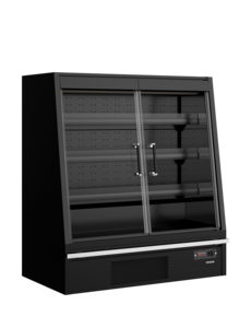 Tefcold TEFCOLD Lage wandkoeler | Galaxy+ GPL14FGD Black / DF | 360l | -1 tot +5 °C | 1330x740x1500mm | Energielabel B | T68555