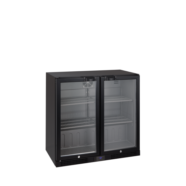 Tefcold TEFCOLD | Barkoeling met 2 glazen klapdeuren | DB202H | 184.5l | +2 tot +10 °C | 900x520x870mm | Energielabel D | T72442