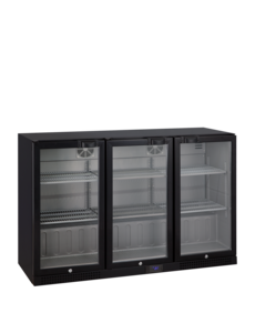 Tefcold TEFCOLD | Barkoeling 3 glazen klapdeuren | DB302H | 287l | +2 tot +10 °C | 1350x520x870mm | Energielabel E | T72452