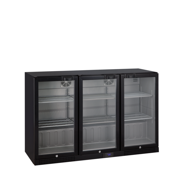 Tefcold TEFCOLD | Barkoeling 3 glazen klapdeuren | DB302H | 287l | +2 tot +10 °C | 1350x520x870mm | Energielabel E | T72452
