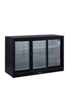 Tefcold TEFCOLD | Barkoeling 3 glazen schuifdeuren | DB302S | 288l | +2 tot +10 °C | 1350x526x870mm | Energielabel D | T72569