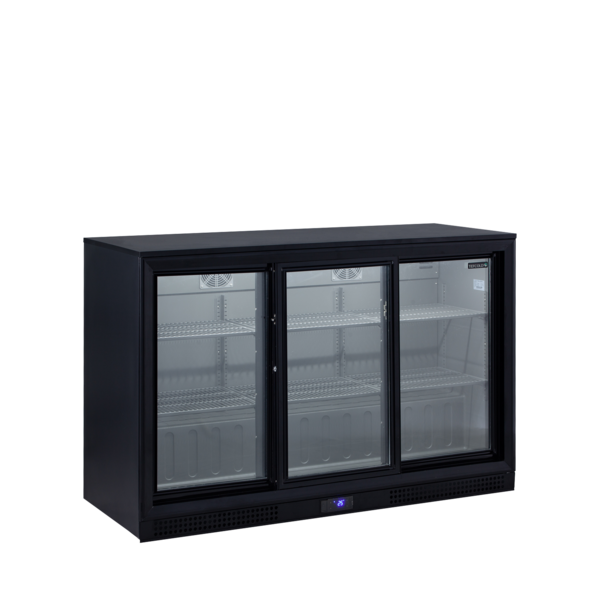 Tefcold TEFCOLD | Barkoeling 3 glazen schuifdeuren | DB302S | 288l | +2 tot +10 °C | 1350x526x870mm | Energielabel D | T72569