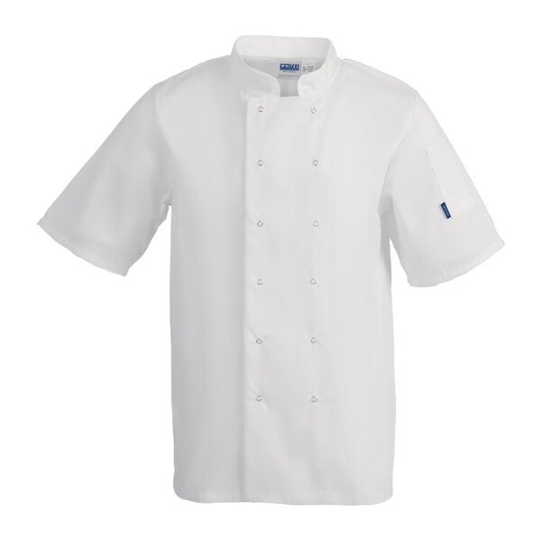 Whites Whites Vegas koksbuis korte mouw wit XXL | Borstomvang: 132-137cm.