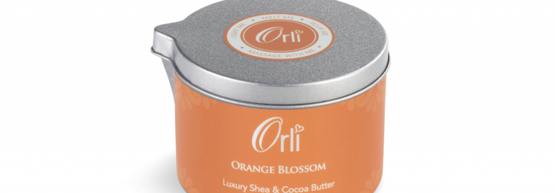 Hot oil massage kaars Orange Blossom