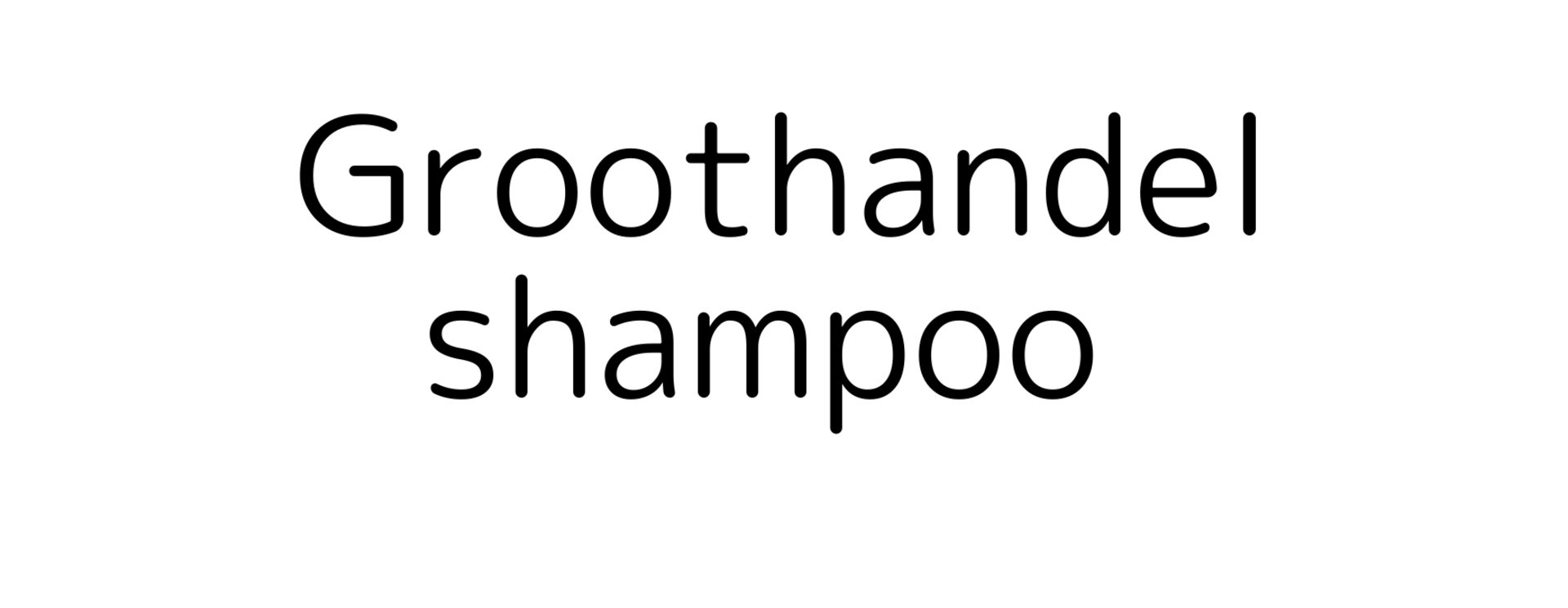 Shampoo groothandel