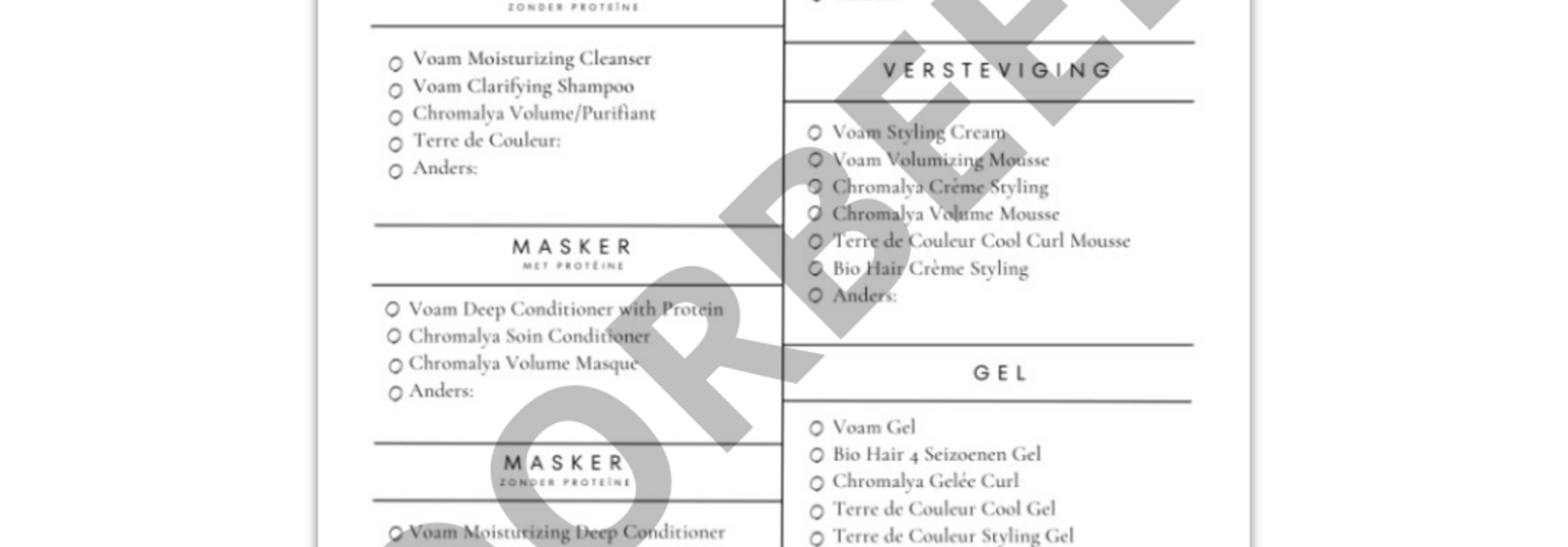 Flyer A5 - Productkaart