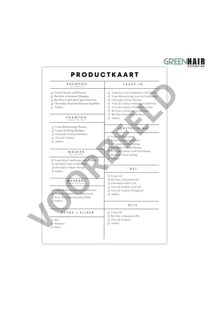 Flyer - Productkaart