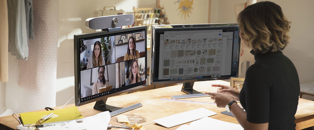 Professionele videoconferentie-oplossingen voor thuiswerkers, de Poly Studio P serie!