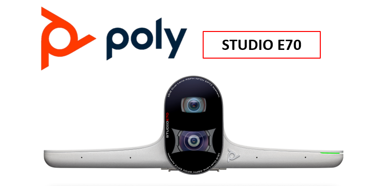 Poly Studio E70: intelligente camera voor Microsoft Teams Room (MTR) & Zoom Room