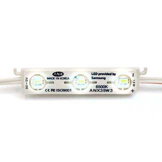 PURPL LED-moduuli 6000K kylmä valkoinen 3x5630 SMD 12V (50 kpl)