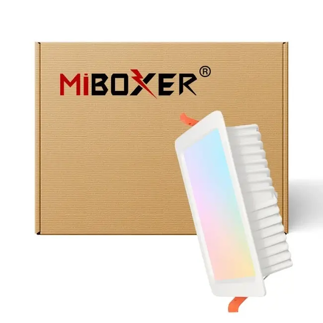 MiBoxer/Mi-Light LED-alasvalo 9W RGB+CCT 120 mm neliö WiFi IP44 | FUT064