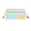 MiBoxer/Mi-Light LED-alasvalo 9W RGB+CCT 120 mm neliö WiFi IP44 | FUT064