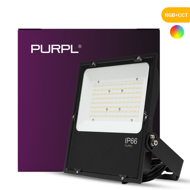 PURPL LED-valonheitin 100W RGB+CCT IP65 musta